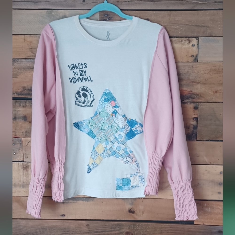 Upcycled Machine Gun Kelly Graphic Printed T-shirt